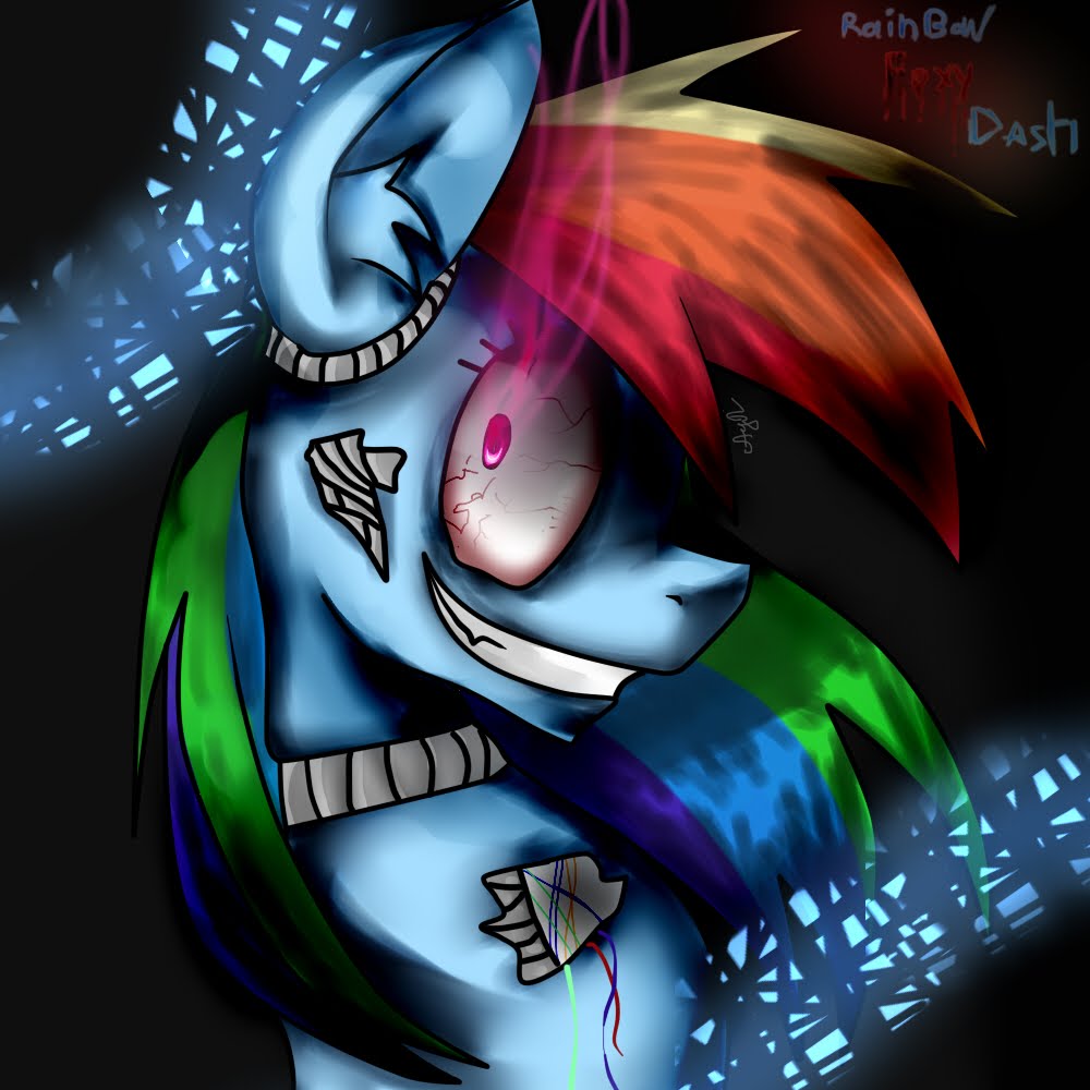 Artist Needed Semi Grimdark Rainbow Dash G Female Foxy